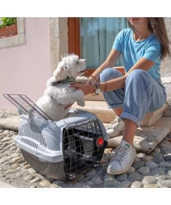 ATLAS DELUXE 10 OPEN BLU - TRASPORTINO PER CANE - FERPLAST